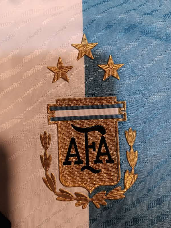 Lionel Messi Argentina 2026 World Cup Qualifiers 3 Star Match Home Soccer Jersey