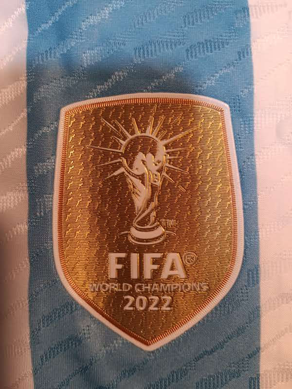 Lionel Messi Argentina 2026 World Cup Qualifiers 3 Star Match Home Soccer Jersey