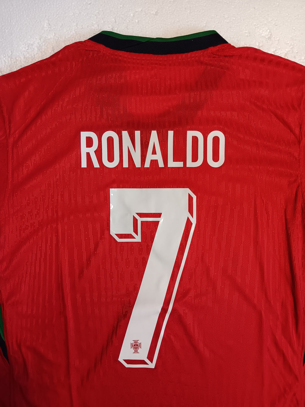 Cristiano Ronaldo Portugal 2024 Euro Match Slim Red Home Soccer Jersey 2024-2025