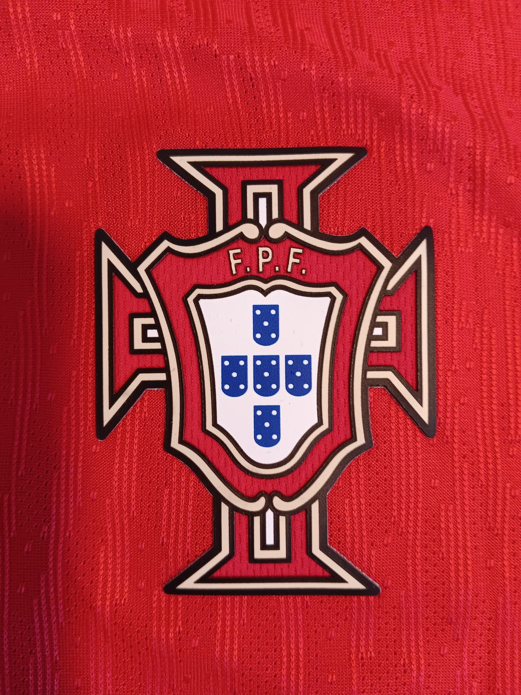 Cristiano Ronaldo Portugal 2024 Euro Match Slim Red Home Soccer Jersey 2024-2025
