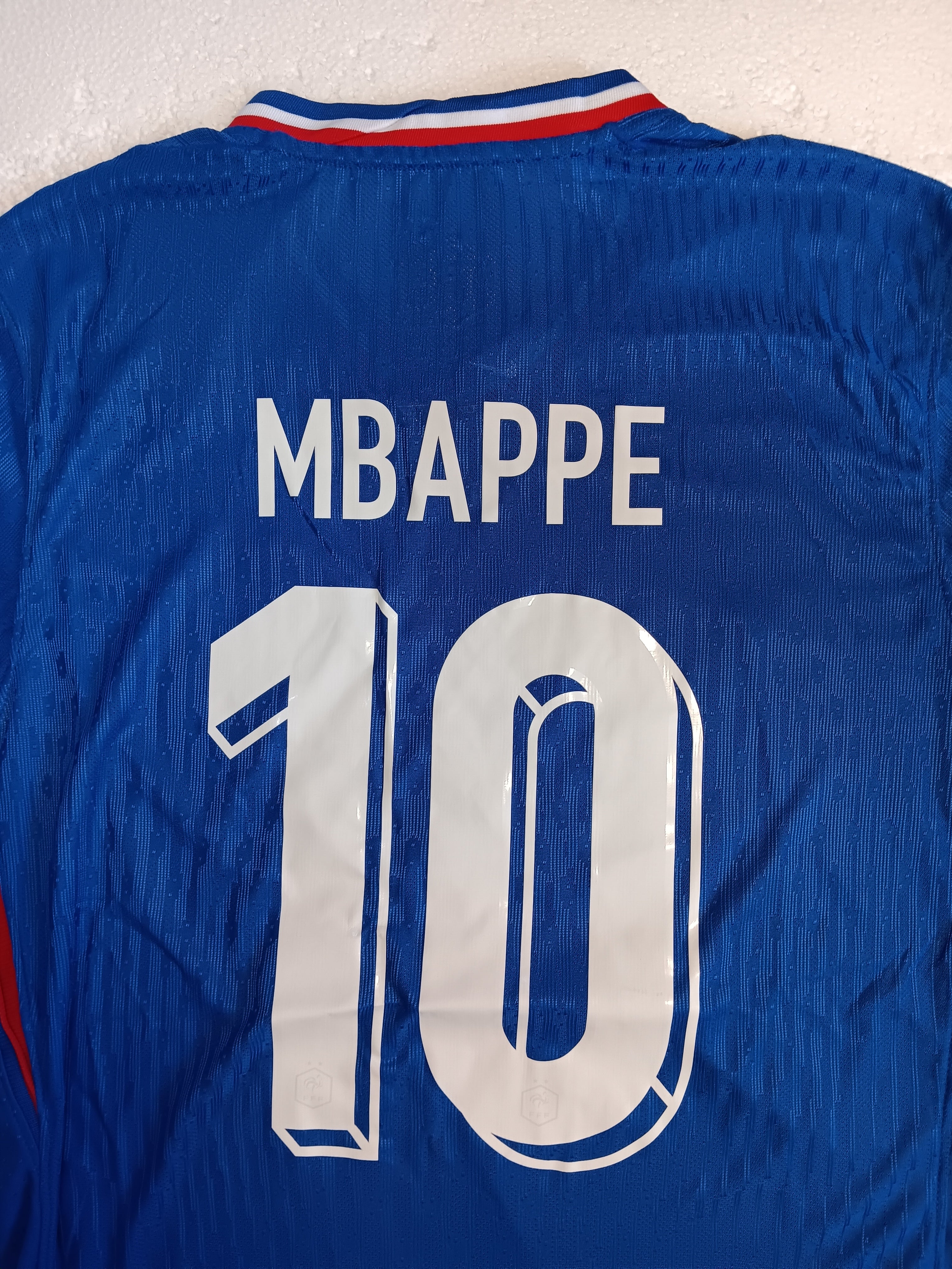 Kylian Mbappe #10 France 2024 Euro Match Slim Blue Home Soccer Jersey 2024-2025