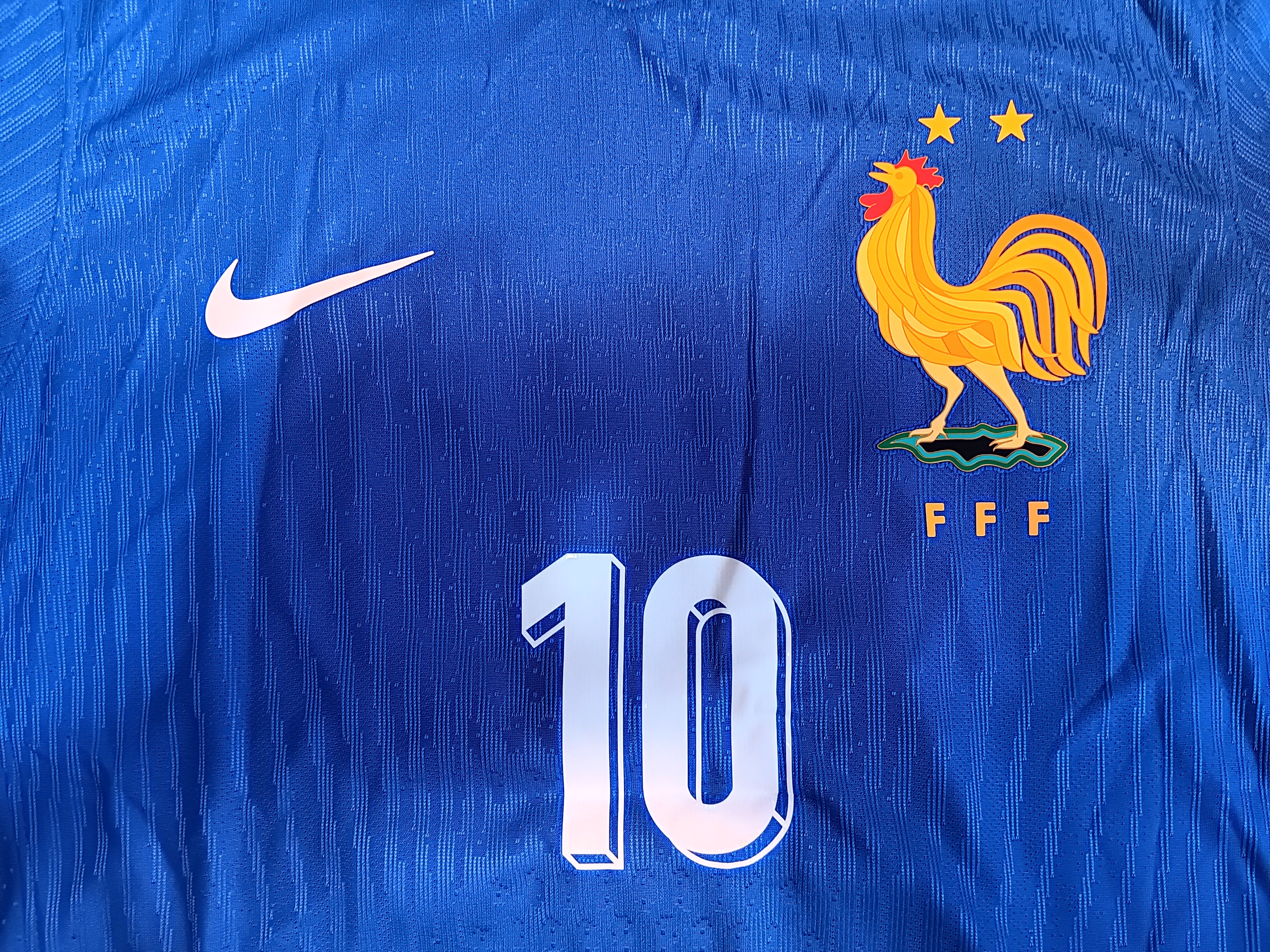 Kylian Mbappe France 2024 Euro Match Home Long Sleeve Soccer Jersey 2024-2025