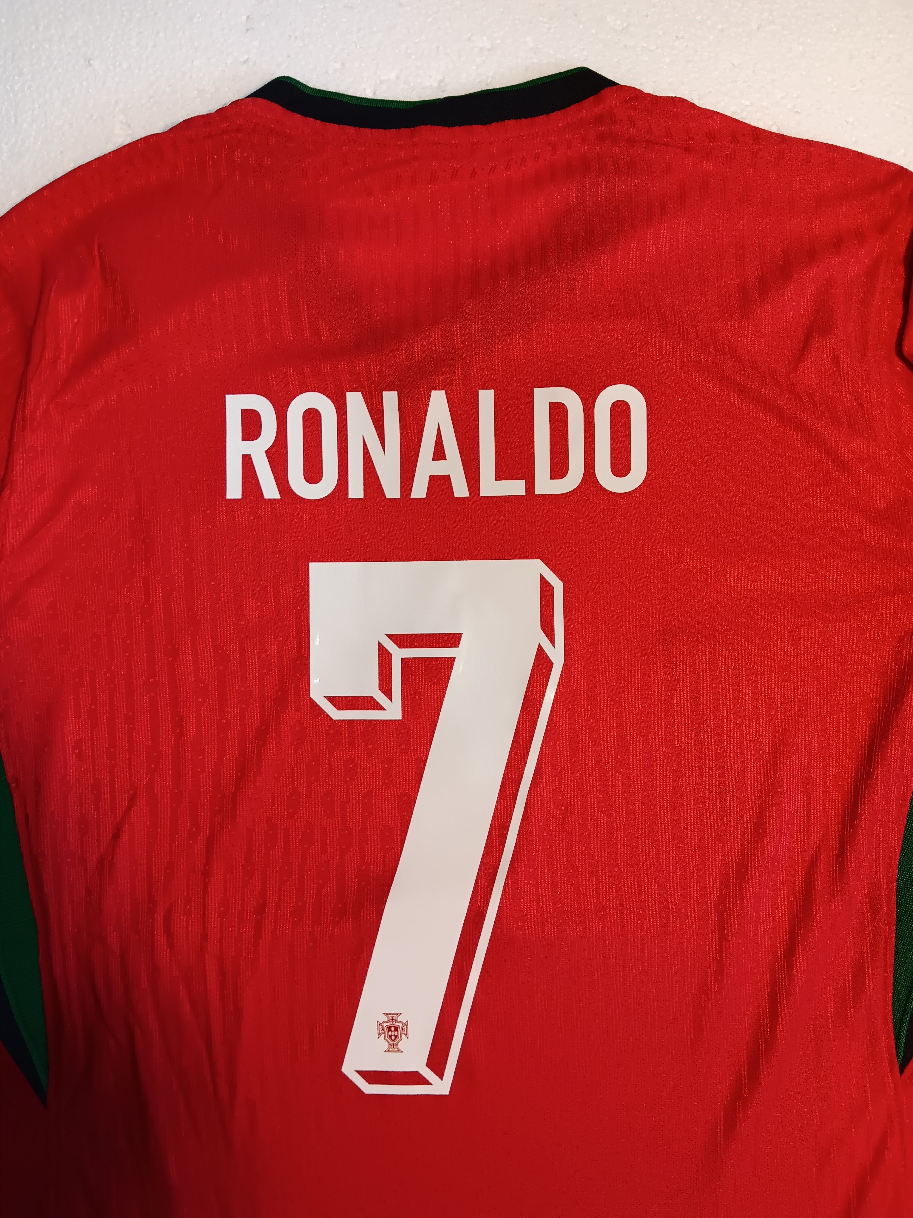 Cristiano Ronaldo Portugal Euro Match Home Long Sleeve Soccer Jersey 2024-2025