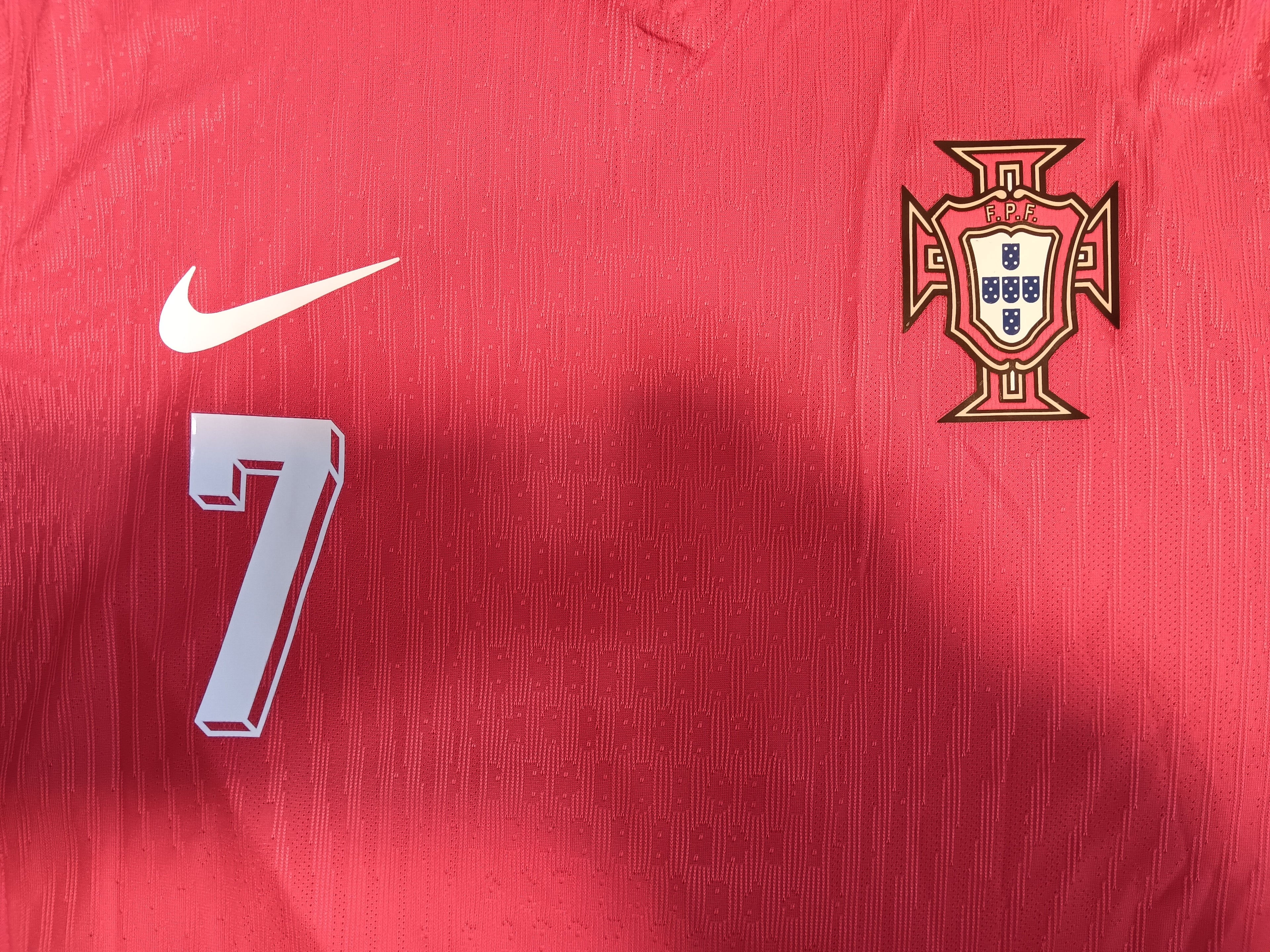 Cristiano Ronaldo Portugal Euro Match Home Long Sleeve Soccer Jersey 2024-2025
