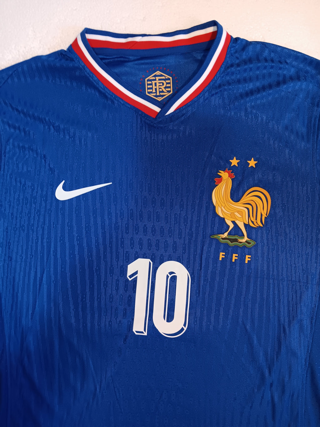 Kylian Mbappe France 2024 Euro Match Home Long Sleeve Soccer Jersey 2024-2025
