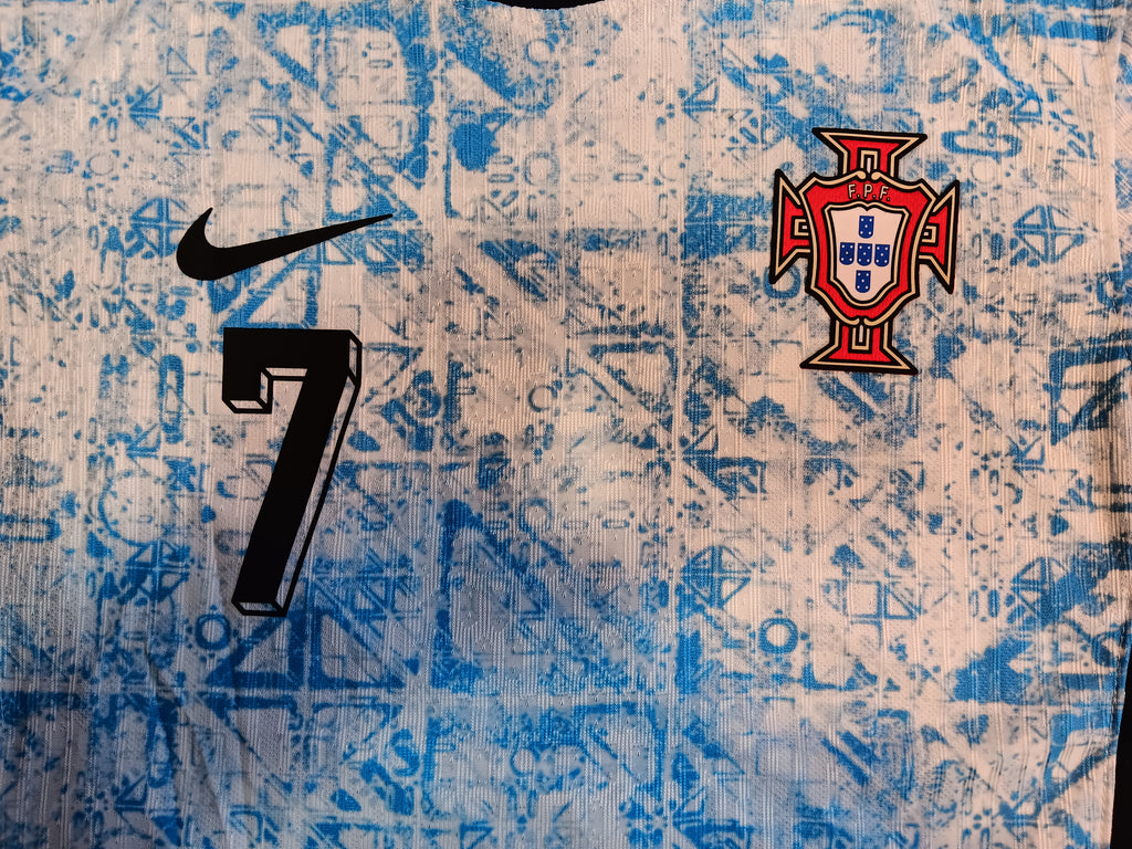 Cristiano Ronaldo Portugal Euro Match Away Long Sleeve Soccer Jersey 2024-2025