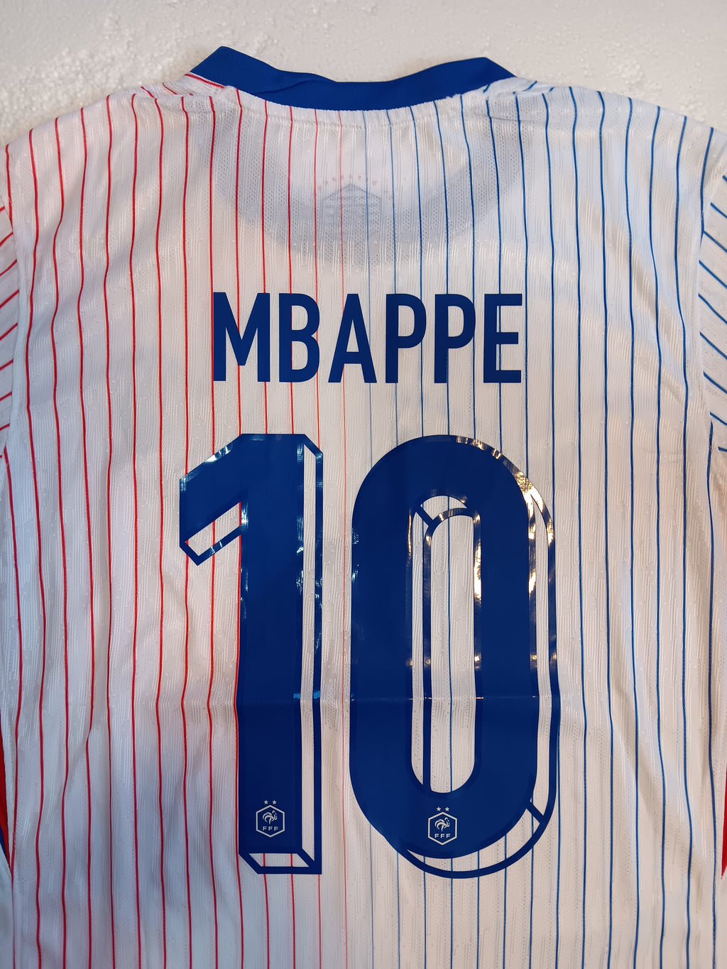 Kylian Mbappe #10 France 2024 Euro Match Slim White Away Soccer Jersey 2024-2025