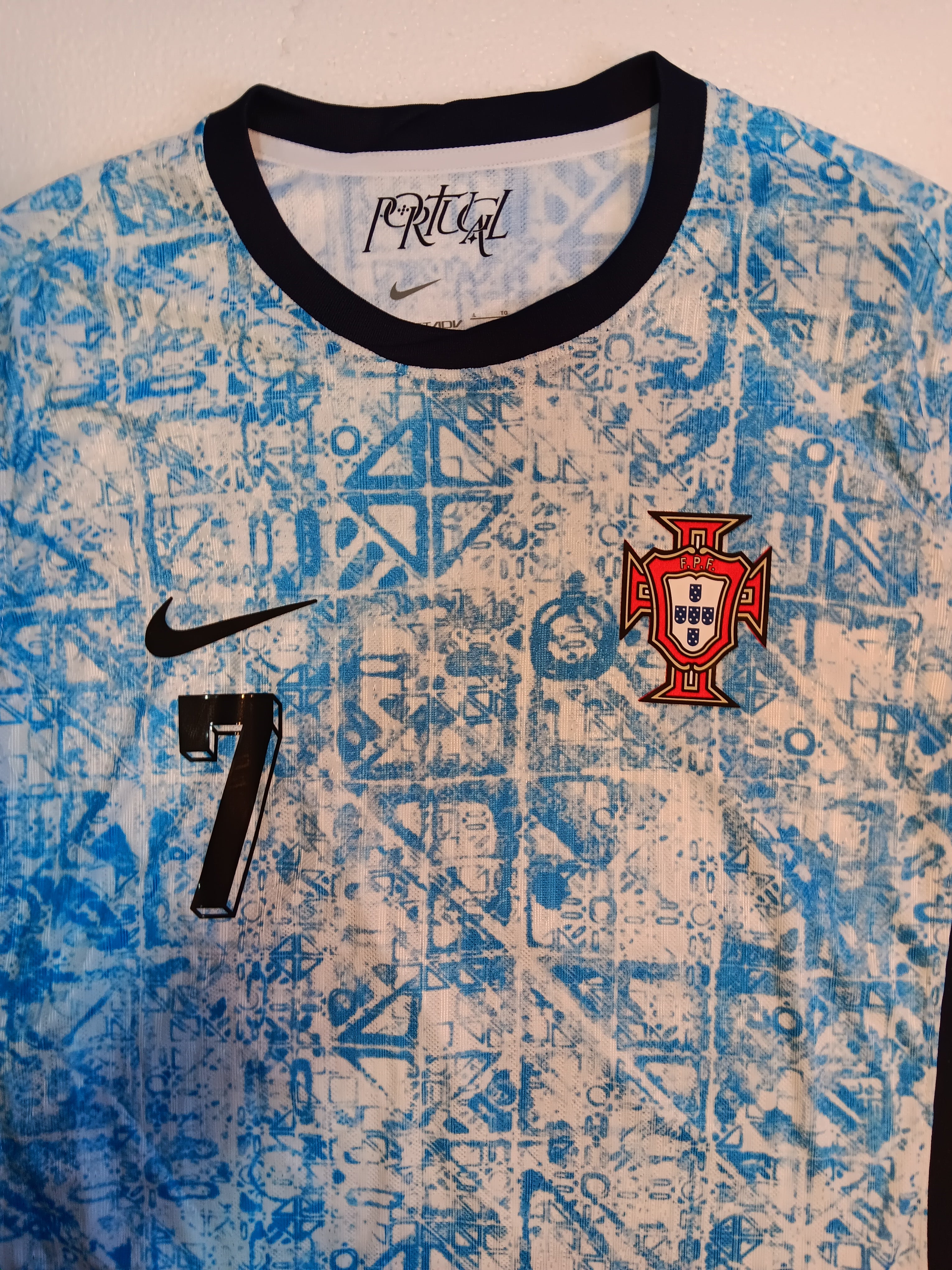 Cristiano Ronaldo Portugal Euro Match Away Long Sleeve Soccer Jersey 2024-2025