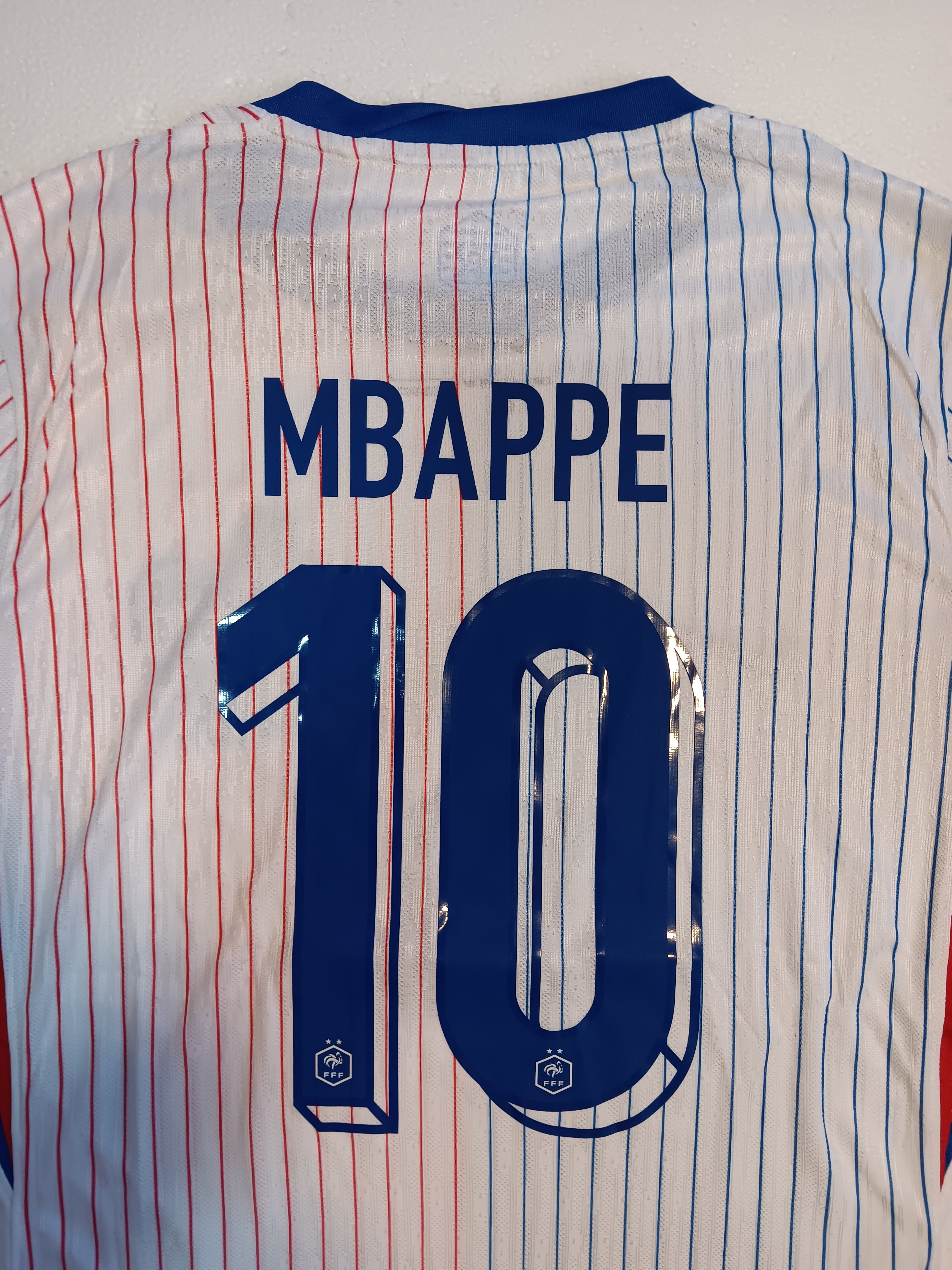 Kylian Mbappe France 2024 Euro Match Away Long Sleeve Soccer Jersey 2024-2025