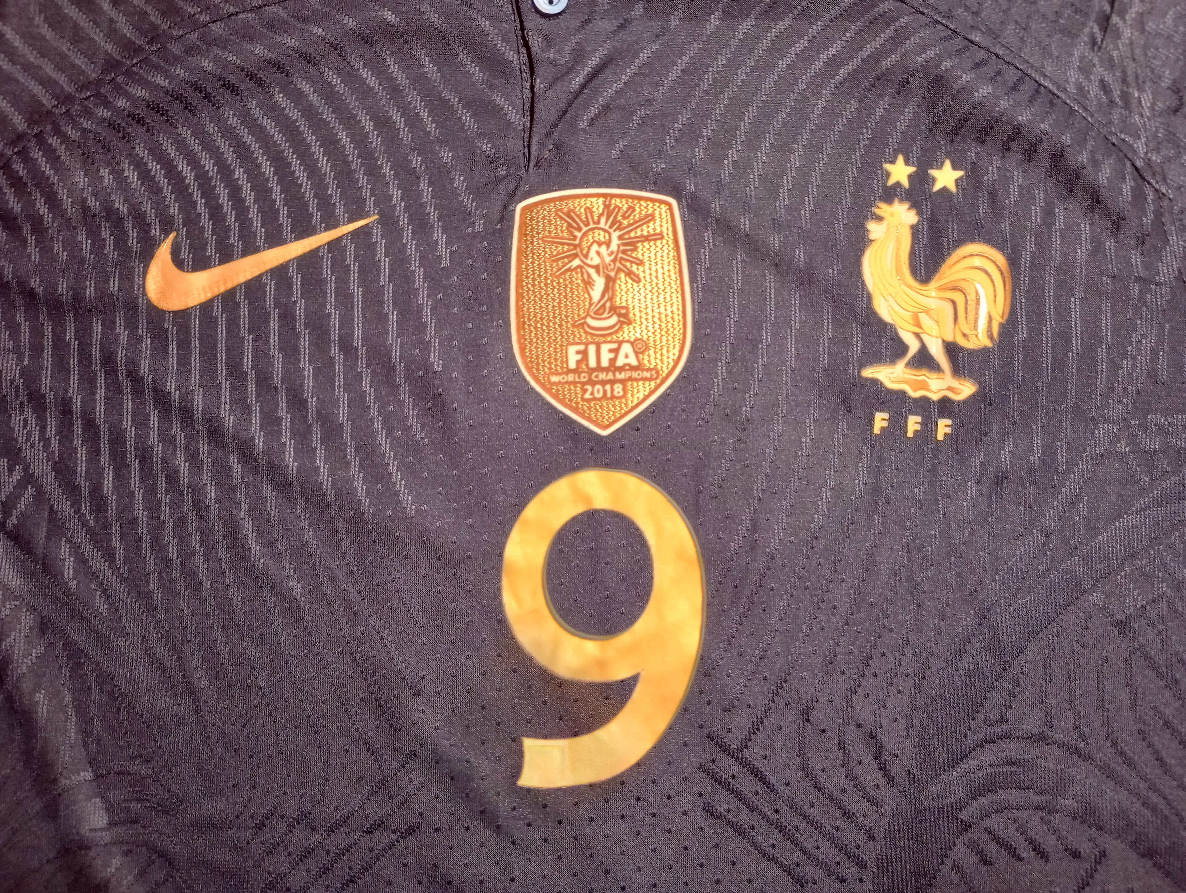 Olivier Giroud France 2022 World Cup Qatar Match Slim Blue Home Soccer Jersey