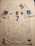 Antoine Griezmann France 2022 World Cup Qatar Match White Away Soccer Jersey