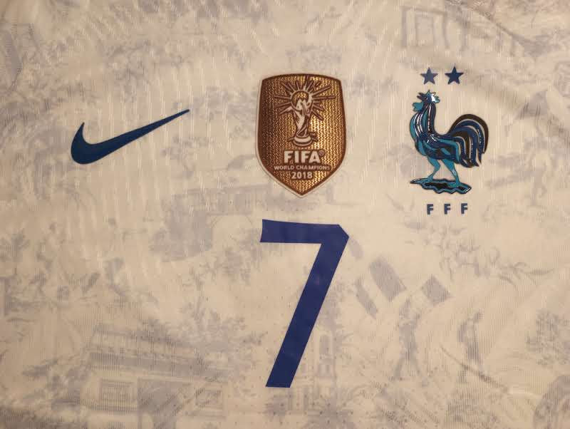 Antoine Griezmann France 2022 World Cup Qatar Match White Away Soccer Jersey