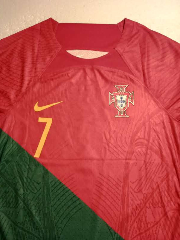 Cristiano Ronaldo #7 Portugal 2022 World Cup Qatar Match Slim Home Soccer Jersey
