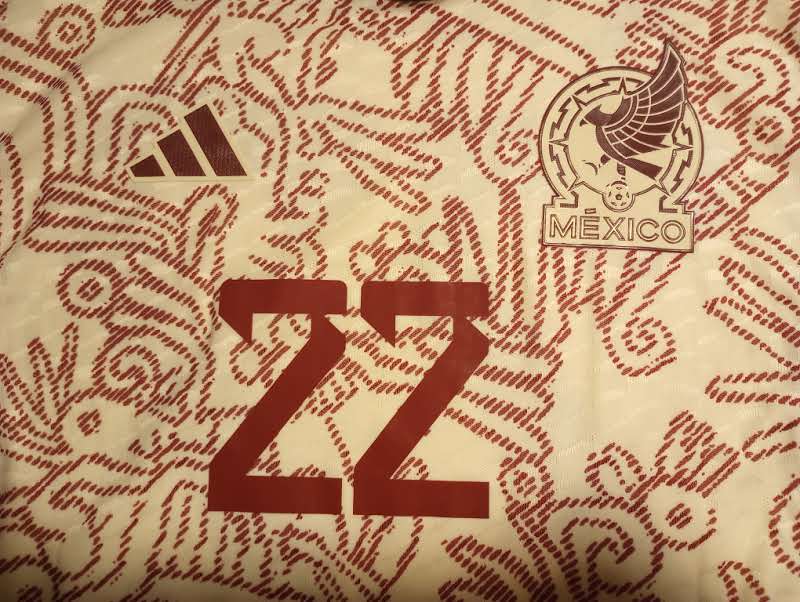 Hirving Lozano Mexico 2022 World Cup Qatar Match Away Long Sleeve Soccer Jersey