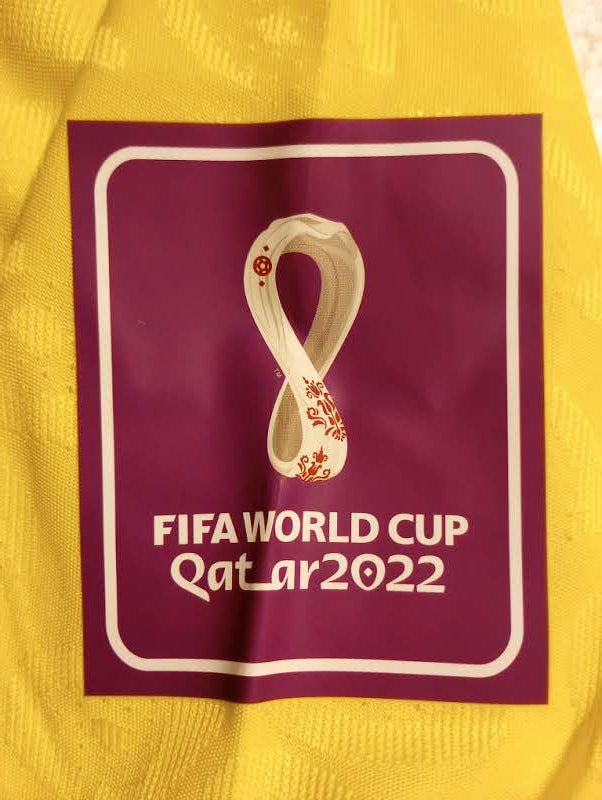 Neymar Jr Brazil 2022 World Cup Qatar Match Slim Fit Yellow Home Soccer Jersey