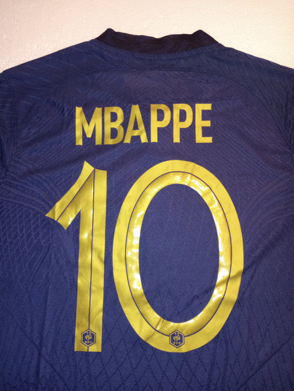 Kylian Mbappe France 2022 World Cup Match Slim Home Long Sleeve Soccer Jersey