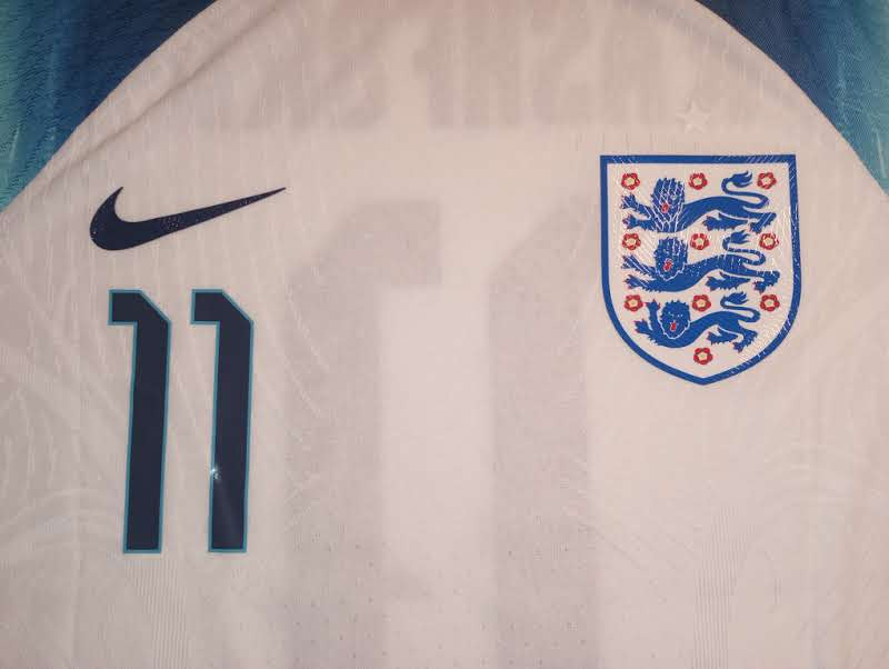 Marcus Rashford England 2022 World Cup Match Slim Home Long Sleeve Soccer Jersey