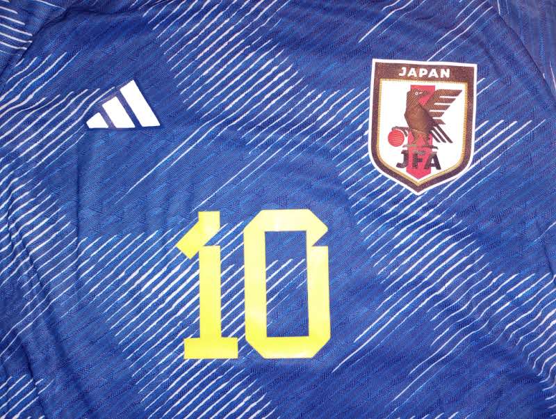 Takumi Minamino Japan 2022 World Cup Match Slim Home Long Sleeve Soccer Jersey