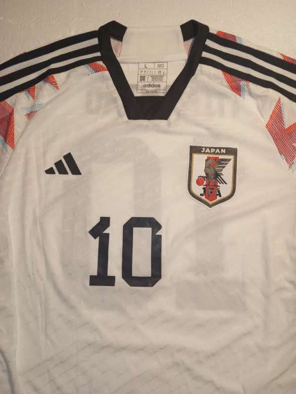 Takumi Minamino Japan 2022 World Cup Match Slim Away Long Sleeve Soccer Jersey