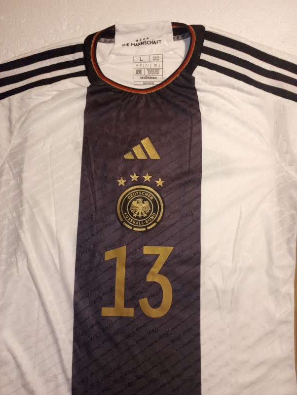 Thomas Muller Germany 2022 World Cup Match Slim Home Long Sleeve Soccer Jersey