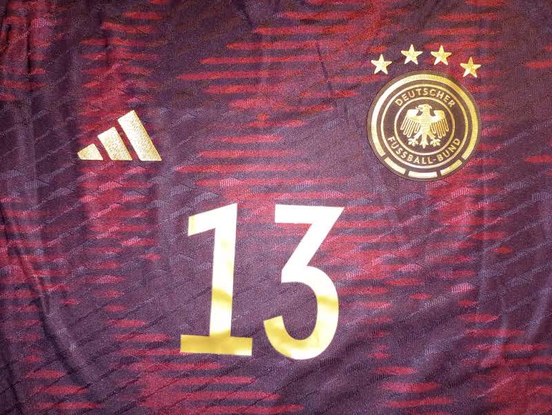 Thomas Muller Germany 2022 World Cup Match Slim Away Long Sleeve Soccer Jersey