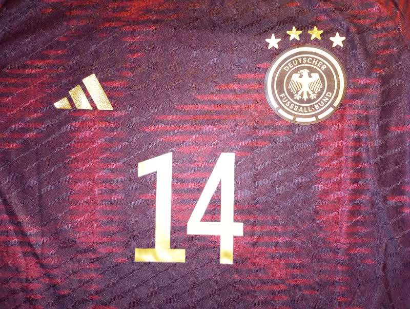 Jamal Musiala Germany 2022 World Cup Match Slim Away Long Sleeve Soccer Jersey