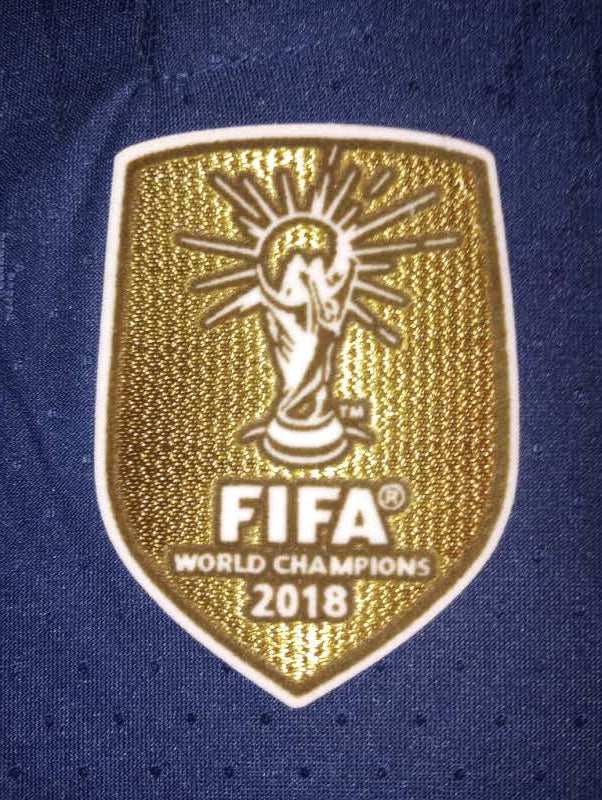 Kylian Mbappe France 2022 World Cup Final Match Home Long Sleeve Soccer Jersey