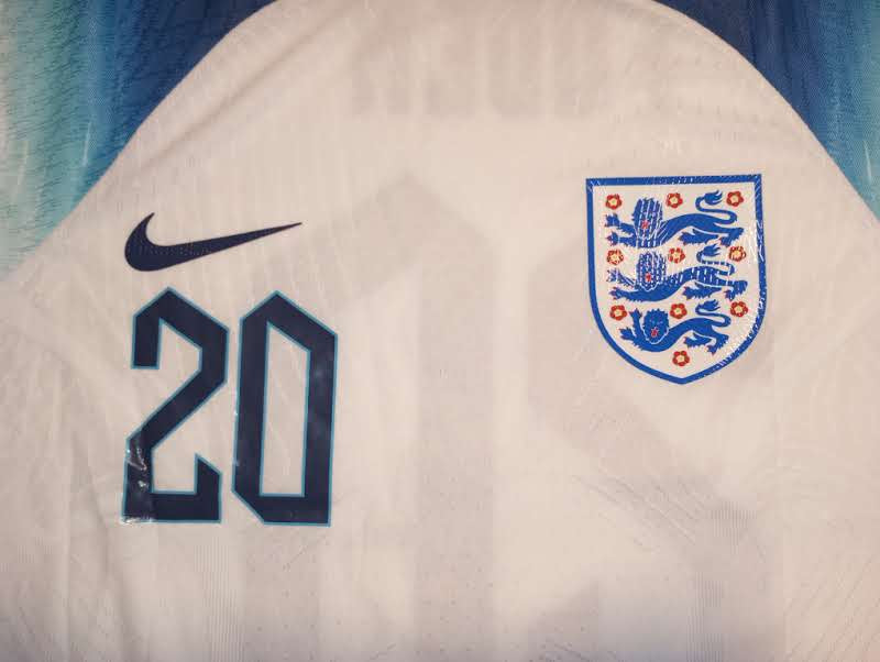Phil Foden England 2022 World Cup Match White Home Long Sleeve Soccer Jersey