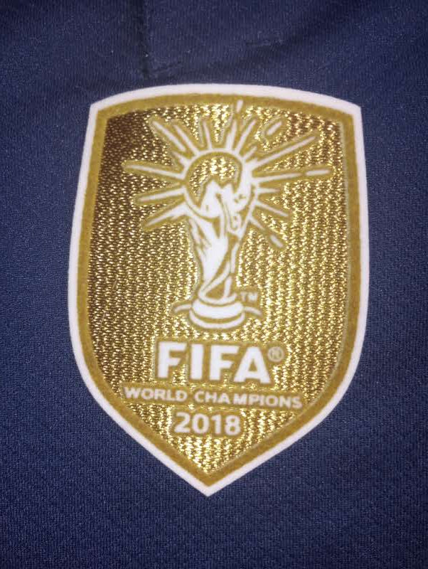 Kylian Mbappe France 2022 World Cup Final Stadium Home Long Sleeve Soccer Jersey