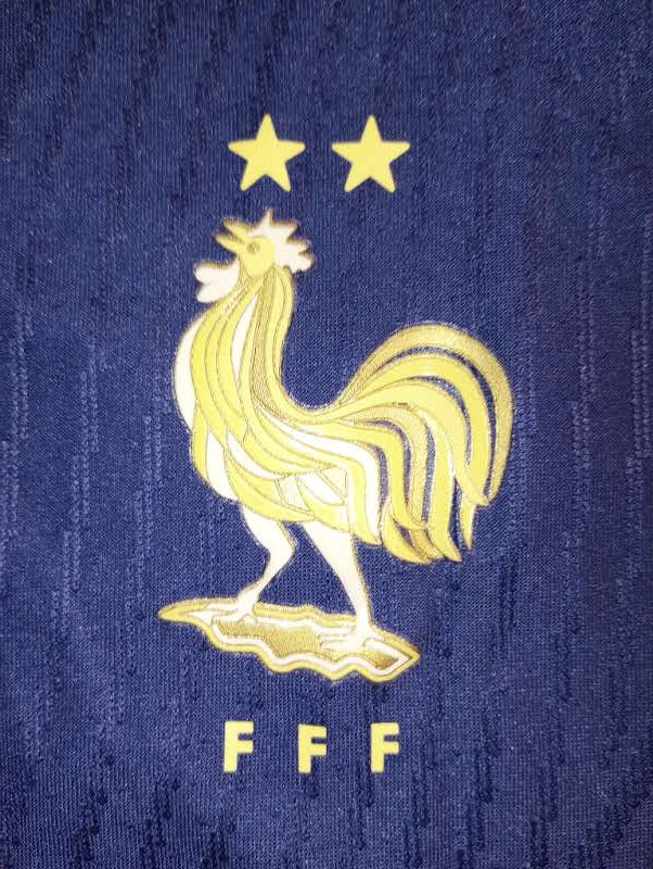 Ousmane Dembele France 2022 World Cup Qatar Match Slim Blue Home Soccer Jersey